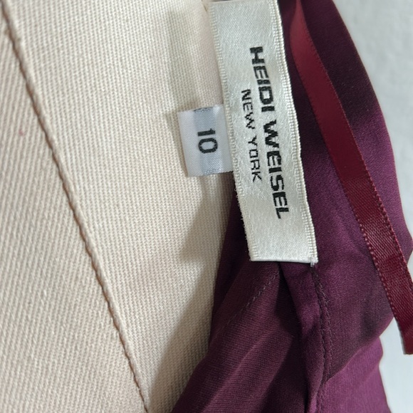 90’s Heidi Weisel silk high waisted wide leg pants - Picture 6 of 12